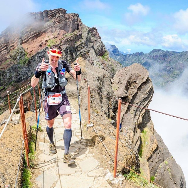 René Fahrengruber startete mit der Weltelite beim Madeira Island Ultra Trail. | Foto: KK