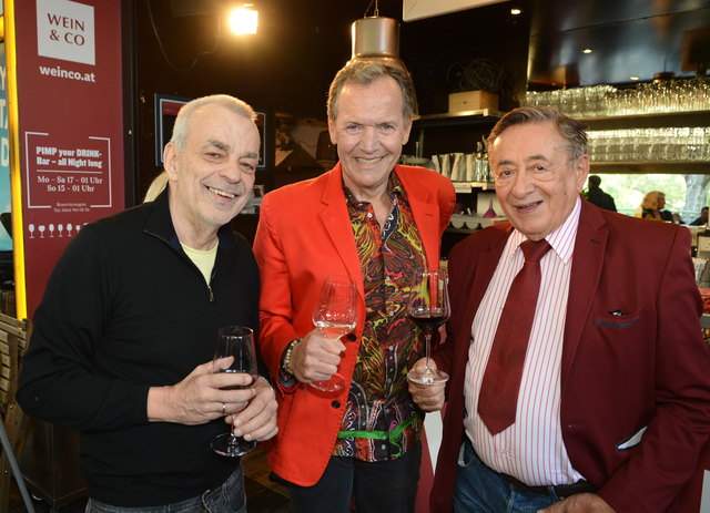 Wein-&-Co-Gründer Heinz Kammerer, summerstage Chef Ossi Schellmann und Baumeister Richard Lugner