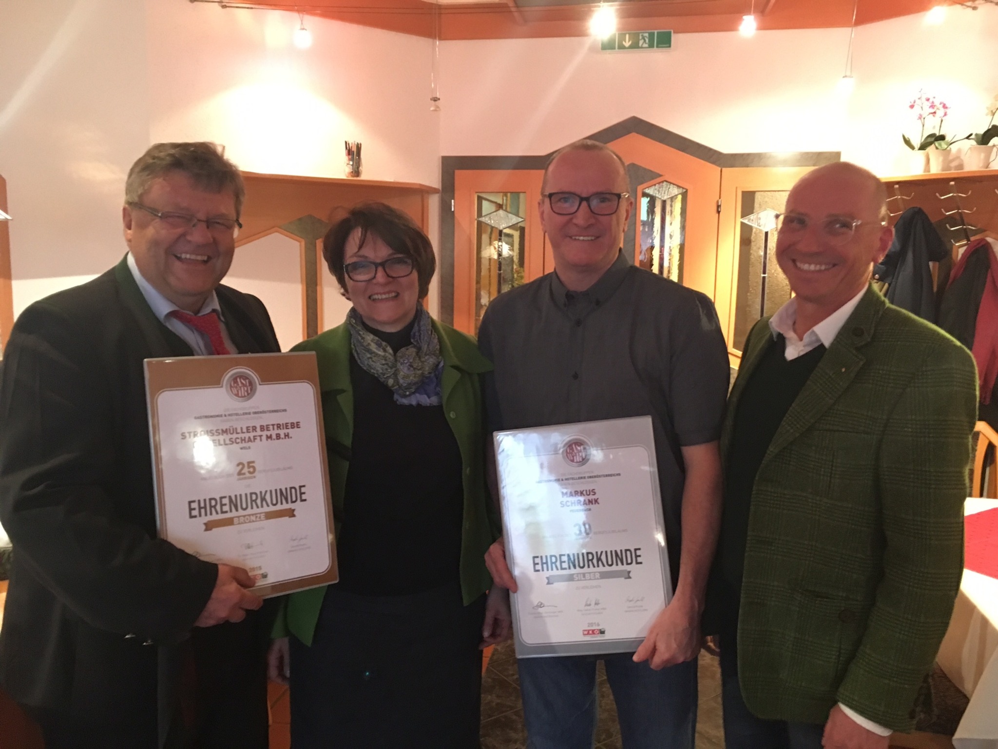 Wirtestammtisch Mit Ehrung In Peuerbach Grieskirchen Eferding