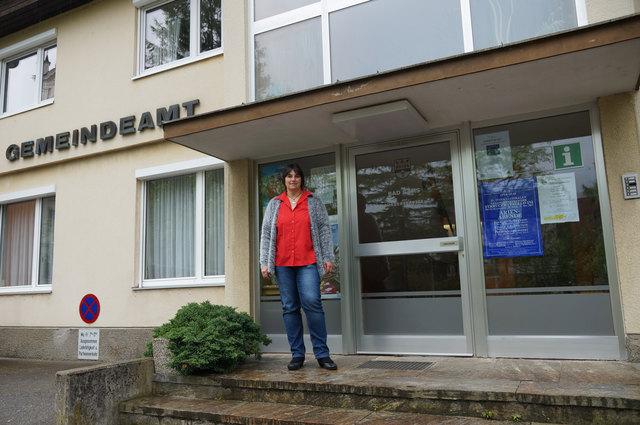 Aus dem Gemeindeamt Bad Gams wurde eine Servicestelle, in der u.a. Stadträtin Barbara Spiz ein Büro hat.