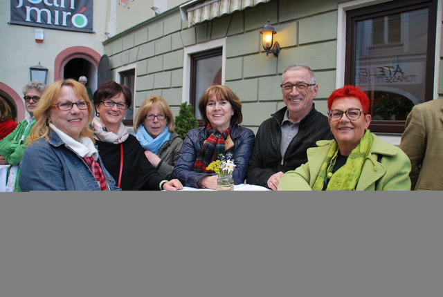 Irene Handler, Renate Jury, Helene Dünhofen, Sylvia Treven, Hans und Maria Werginz