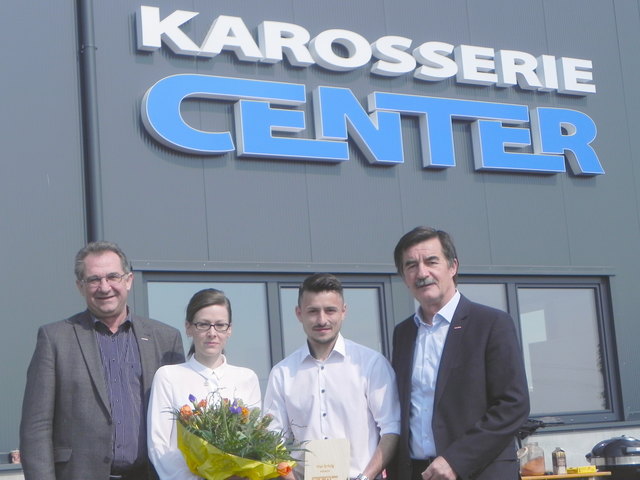 Bieberle, Ehepaar Klaric und Bauer bei der Eröffnung