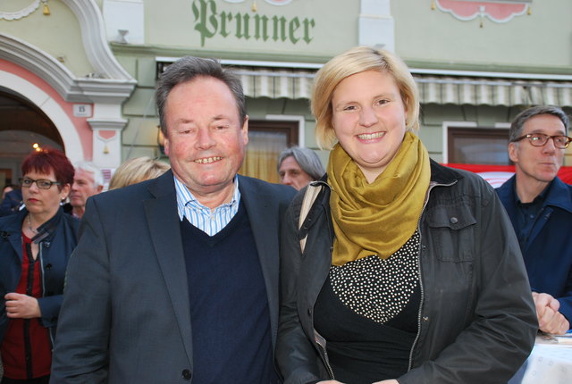Der Millstätter Bürgermeister Johann Schuster mit seiner Tochter Julia