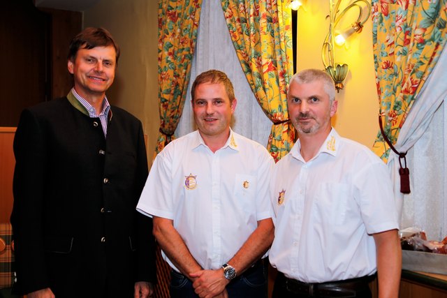 Bürgermeister Anton Silber, Andreas Binder und Hubert Weidmann (v. l.).