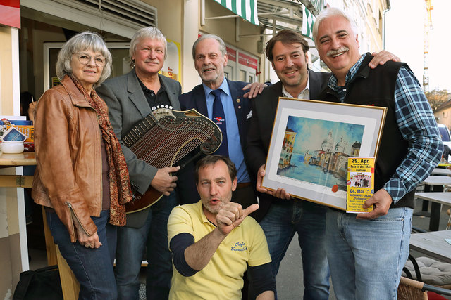 Anita & Manfred Goritschnig, Alexander Lesjak, Peter Zwanziger, Raimund Plautz und Cafe Benedikt Chef Manfred Schein