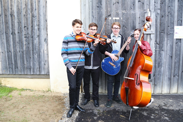 Weinviertler Kleeblatt: Michael Strass, Maximilian Schubert, Jan Schaffer und Sarah Auer.