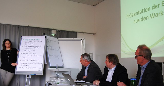 Präsentation des Ergebnisses der 2. Gruppe - Sprecherin: Mag. Anja Klug.