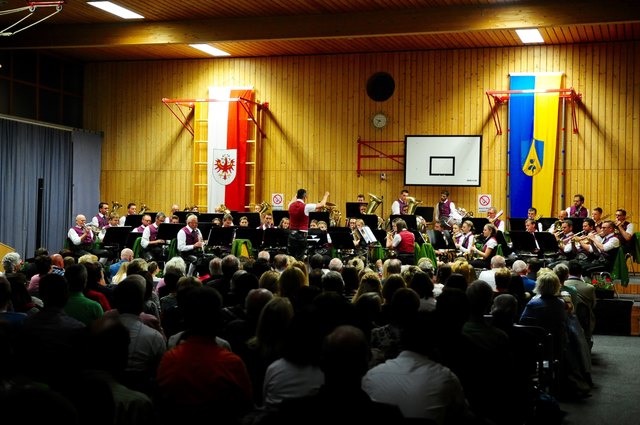 Die Musikkapelle Axams konzertiert auch heuer wieder im kombinierten Linden-Turnsaal.