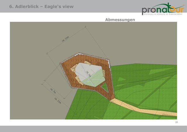 Vom Seebensee aus ist die Aussichtsplattform nicht zu sehen, da sie mit sehr wenig Vorbau einen gewaltigen Rundblick frei gibt