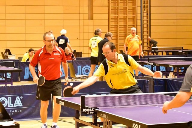 Hannes Streibl und Alfred Schwentner holten den Österreichischen Meistertitel im Tischtennis-Seniorendoppel.