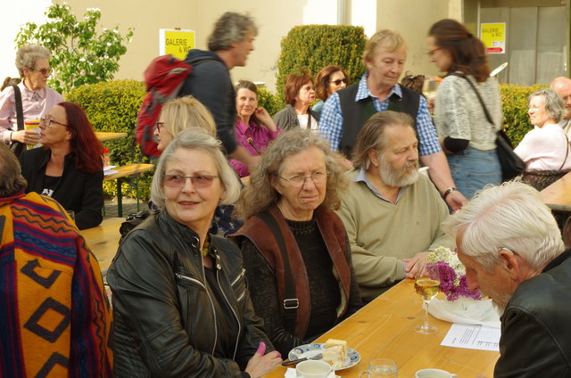Die Künstler: Ehepaar Stressler Marie Anna und Rudolf sowie Ehepaar Mahringer Christine und Norbert