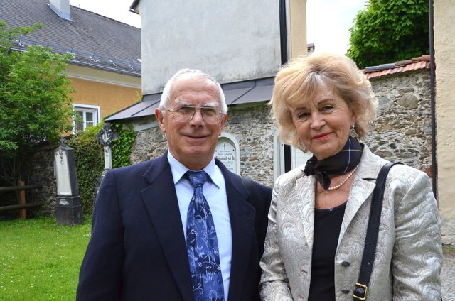 Giovanni Gatto, Pordenone, mit Sigrid Gauster, Stadtführerin in Spittal