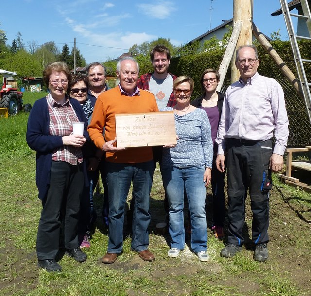 Josef Stöger mit Gattin sowie Familie Fuchsberger und Familie Strasser