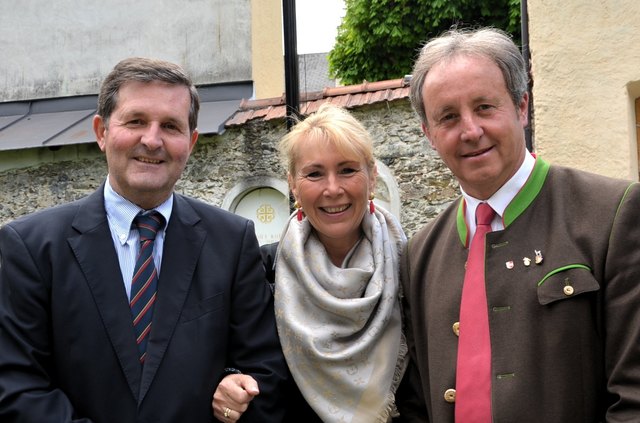 Klaus und Eva-Maria Brandner mit Ferdinand Hueter