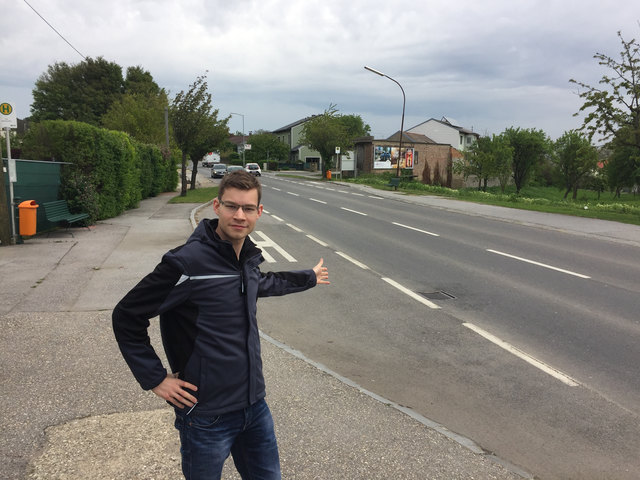 Hier möchte Sascha Krikler einen Zebrastreifen.