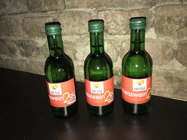 Was wäre eine Messe wohl ohne Messwein.