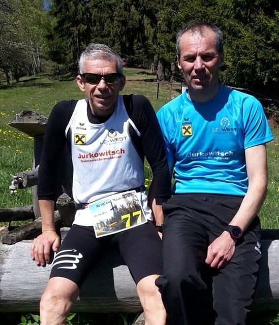 Max Jurkowitsch und Josef Fändrich waren in Bruck am Start.