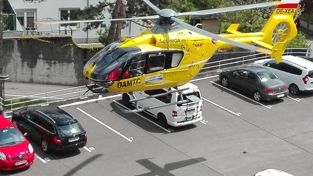 Der Rettungshubschrauber Christophorus 9 wurde zu einem Notfall-Einsatz nach Purkersdorf berufen.