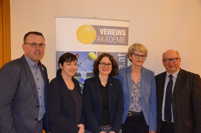 Von links: Günther Lengauer, Sigrid Gillmayr, Maria Winklhofer, Eva Maria Gattringer und Johann Plakolm