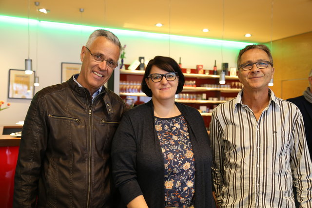 Gerhad Graf (Interspar Sillpark) Heidi Trettler (Sillpark Marketing) Günter Clementi