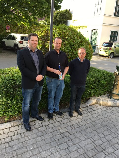 Bernhard Ebner, Markus Trimmel und Bernhard Rainer sind überzeugt, Kellergassenfest und "Tag der Vereine" zusammenzulegen, ist eine großartige Idee.