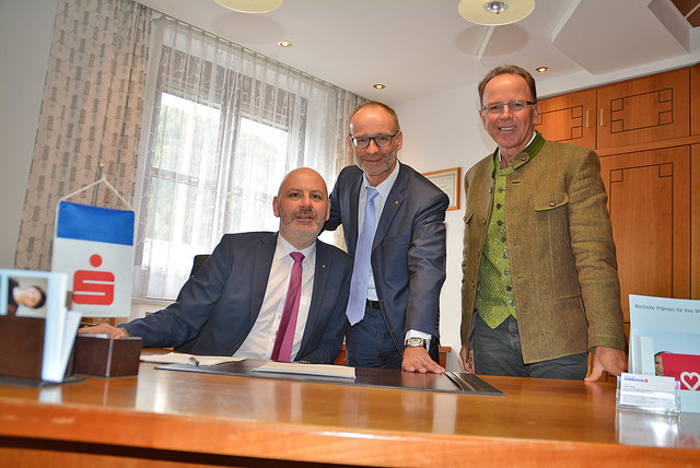 Franz Kröll, Generaldirektor Christoph Paulweber und Alois Stiegler.