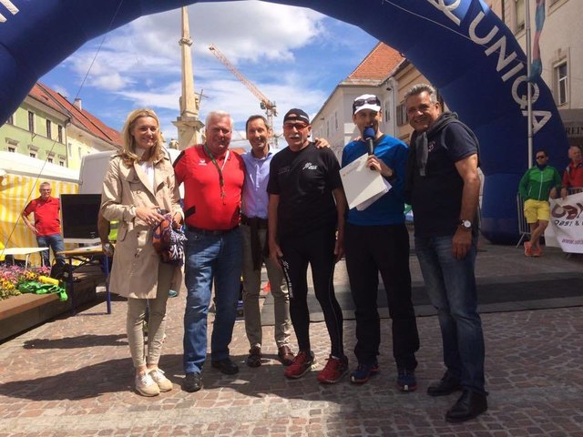 Aldo als Botschafter des Alpe Adria Ultra Marathons