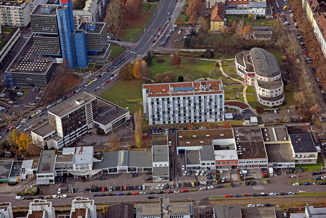 Auf dem Areal der ehemaligen Anton Bruckner Privatuni sind mit dem "Bruckner Tower" 346 Wohnungen geplant.