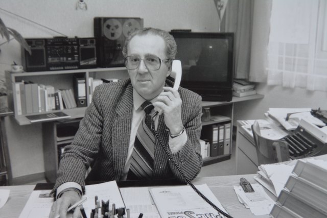 Dieter Jarmer in seinen 40ern als Presseoffizier in Eisenstadt.