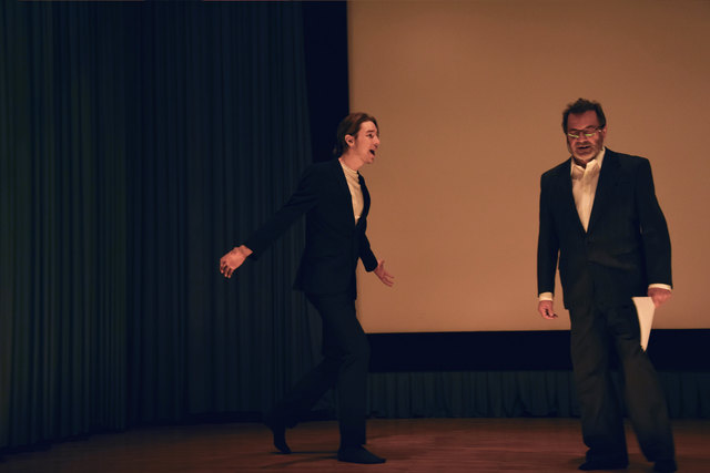 Matthias Stangl und Christian Hochgatterer bei den Proben.