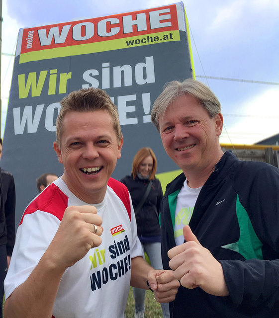 WOCHE-Führungsduo: Jürgen Rothdeutsch (l.) und Roland Reischl