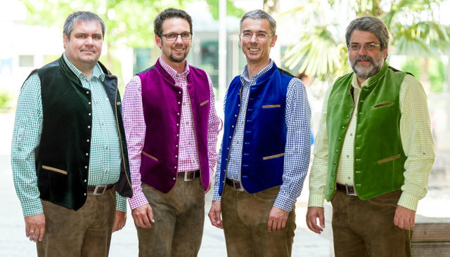 Der Göfner 4Xang tritt in der Pfarrkirche in Heiterwang auf.