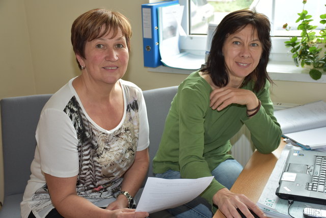 Maria Klammer und Zentrums-Leiterin Sebökne Szabo.