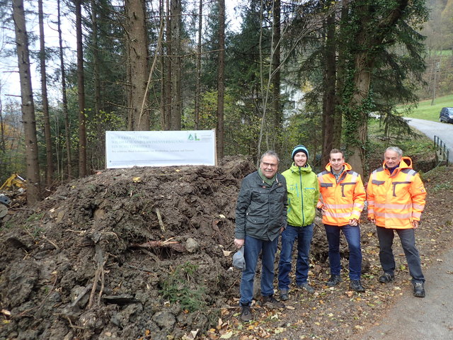 Sofortmaßnahmen der Wildbach- und Lawinenverbauung in Micheldorf.