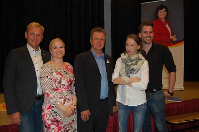 Von links: Klaus Schinninger, Sabine Brenner-Nerat, Klaus Hoflehner, Laurien Scheinecker und Christoph Schiefer.