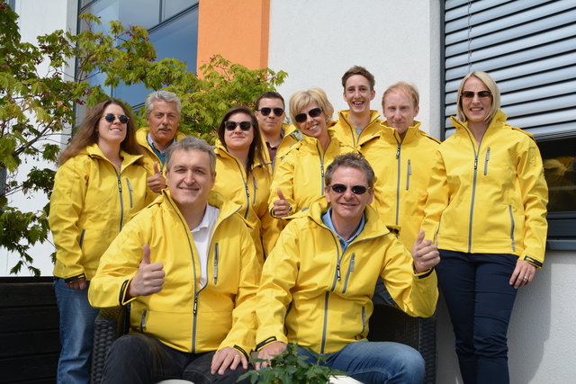 Karl Rudischer und Martin Panzenböck und ihr Team trainieren eifrig für den 3. Neunkirchner Firmenlauf.