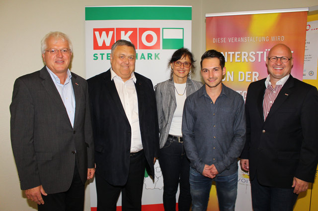 Gerhard Streit, Franz Sachernegg, Angela Süß, Philipp Schimann und Peter Sükar