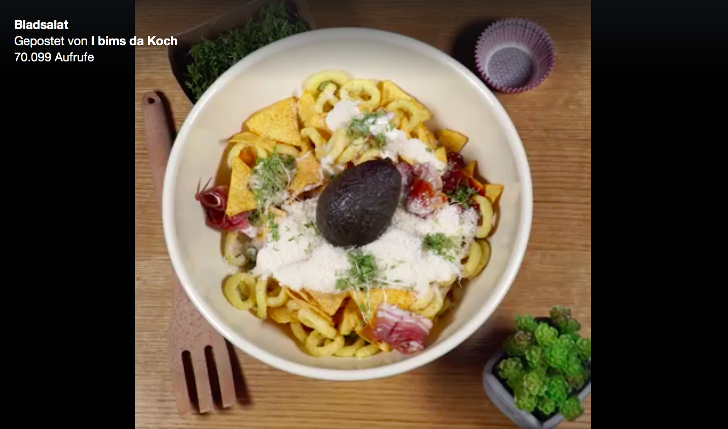 So sieht er aus, der Bladsalat aus St. Pölten.