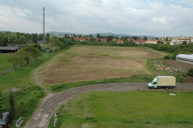 Braun statt grün: Nach den Rodungsarbeiten ist von der Wiese nicht mehr viel übrig.