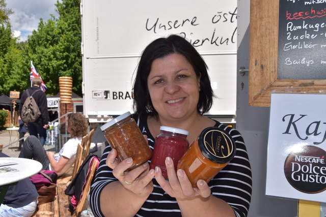 Die Marmeladen sind alle "hausgemacht".