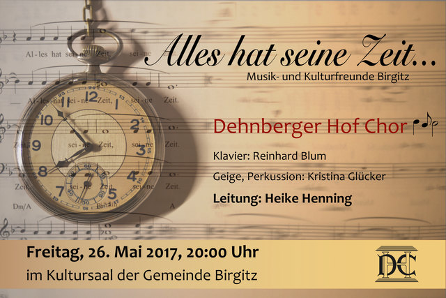 Einen Pflichttermin für alle Chorfreunde gibt es am 26. Mai im Kultursaal Birgitz. | Foto: privat