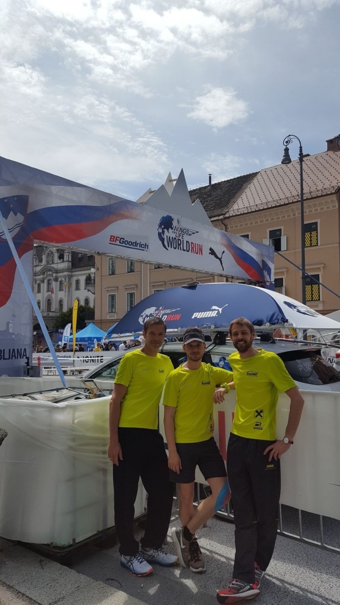 KulmX lief beim Wings for life Run in Ljubljana mit Weiz
