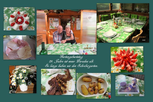 Kleines Gartenfest mit langjährigen FreundenInnen. Schön war es.