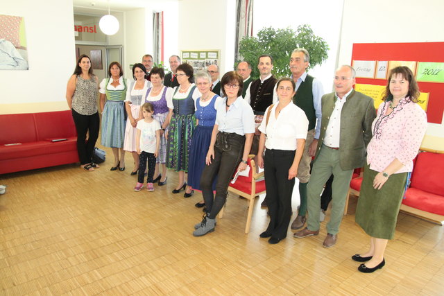 Erinnerungsfoto vor dem ersten Lied