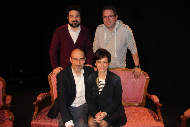 Guiseppe Rizzo, Katharina Stemberger, hinten Autor Stephan Lack und Alexander Hauer.