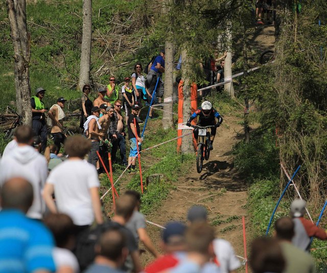 Staatsmeister Markus Pekoll auf seiner Fahrt vom Wurbauerkogel | Foto: Daniel Hinterramskogler