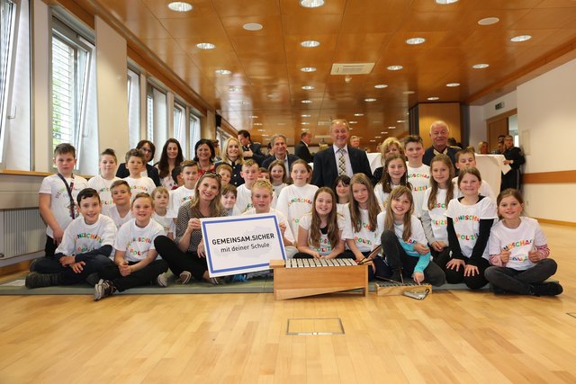 Die VS Obervellach holte den Landessieg in ihrer Alterskategorie | Foto: KK/LPD Kärnten