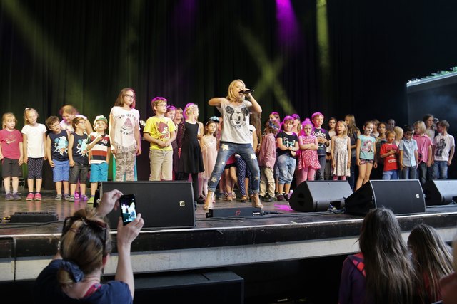 Schlagerstar Michelle beim Grazer Schloßbergfest 2017, Kasemattenbühne, Graz
