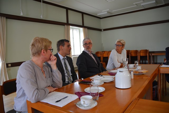 Diskussion in Scheibbs: Renate Lengauer, Anton Erber, Franz Winter und Christine Dünwald.