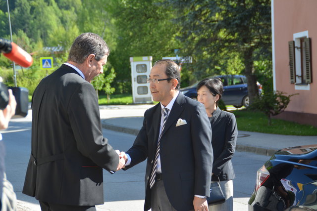 Kiyoshi Koinuma (re.) und seine Gattin waren zum ersten Mal in Tirol.